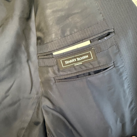 Ermenegildo Zegna for Harry Rosen Academia Navy Wool Blazer Sport Coat 54L - Picture 7 of 13